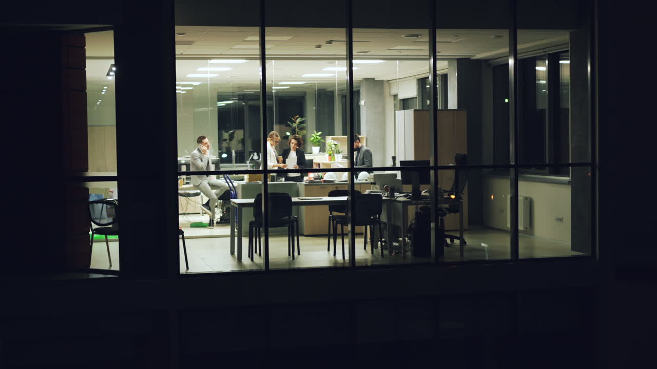 Night Office Scene