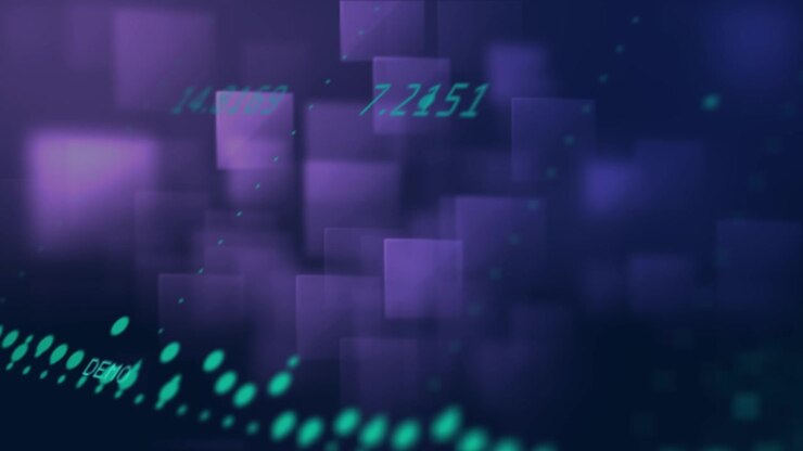 Animation of text with globe and network of connections