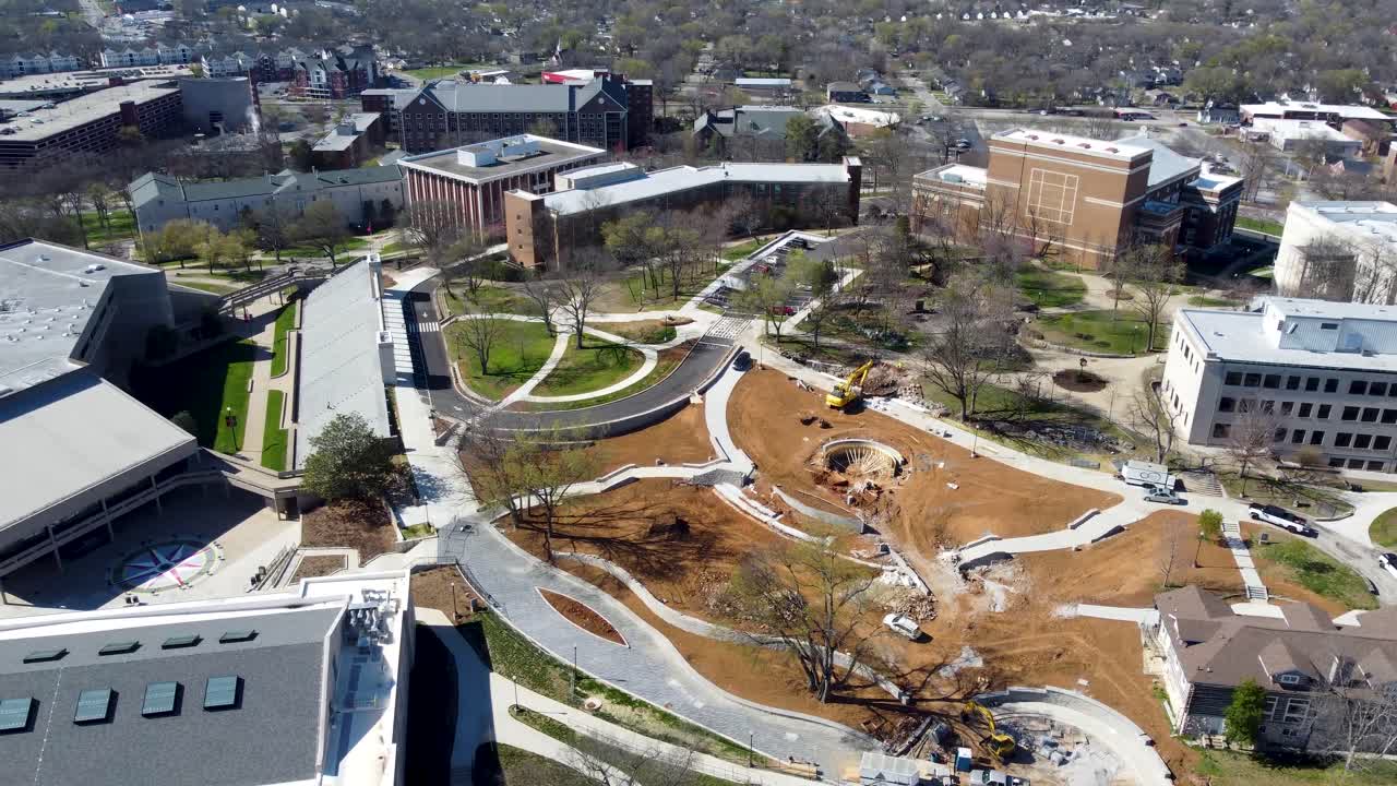 universidad occidental de kentucky en bowling green kentucky, drone aéreo