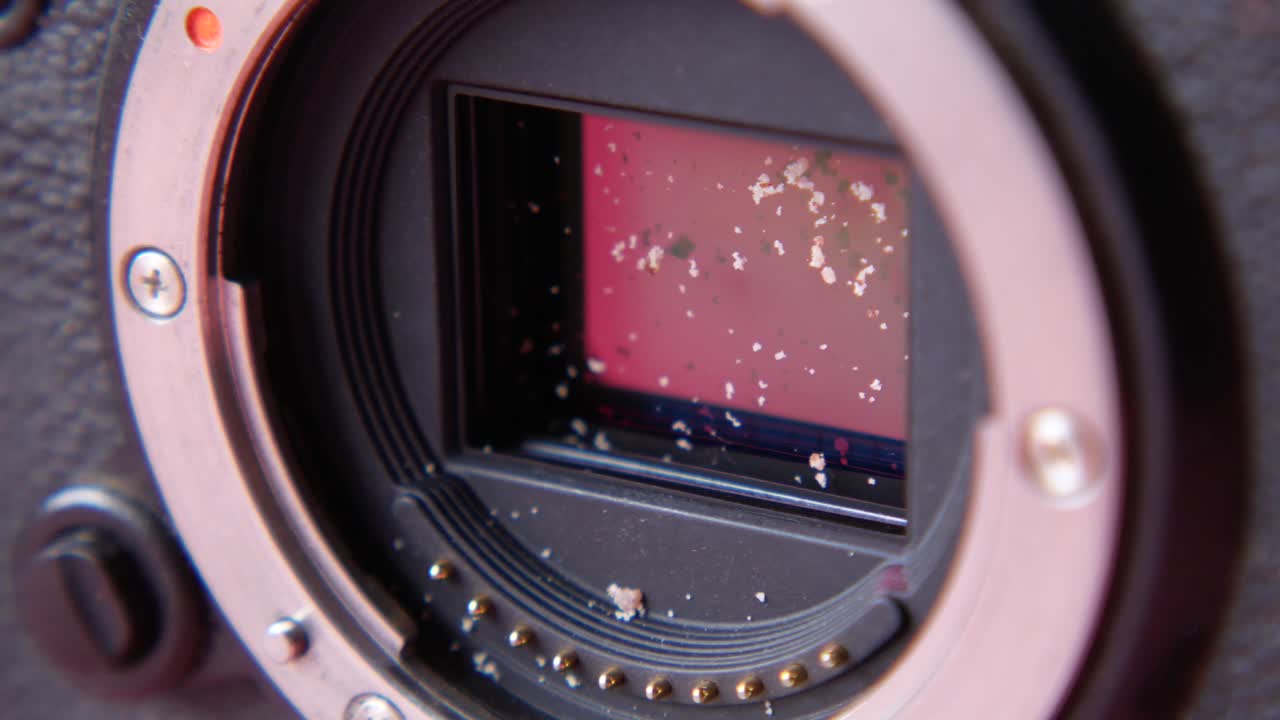 먼지와 함께 카메라 센서