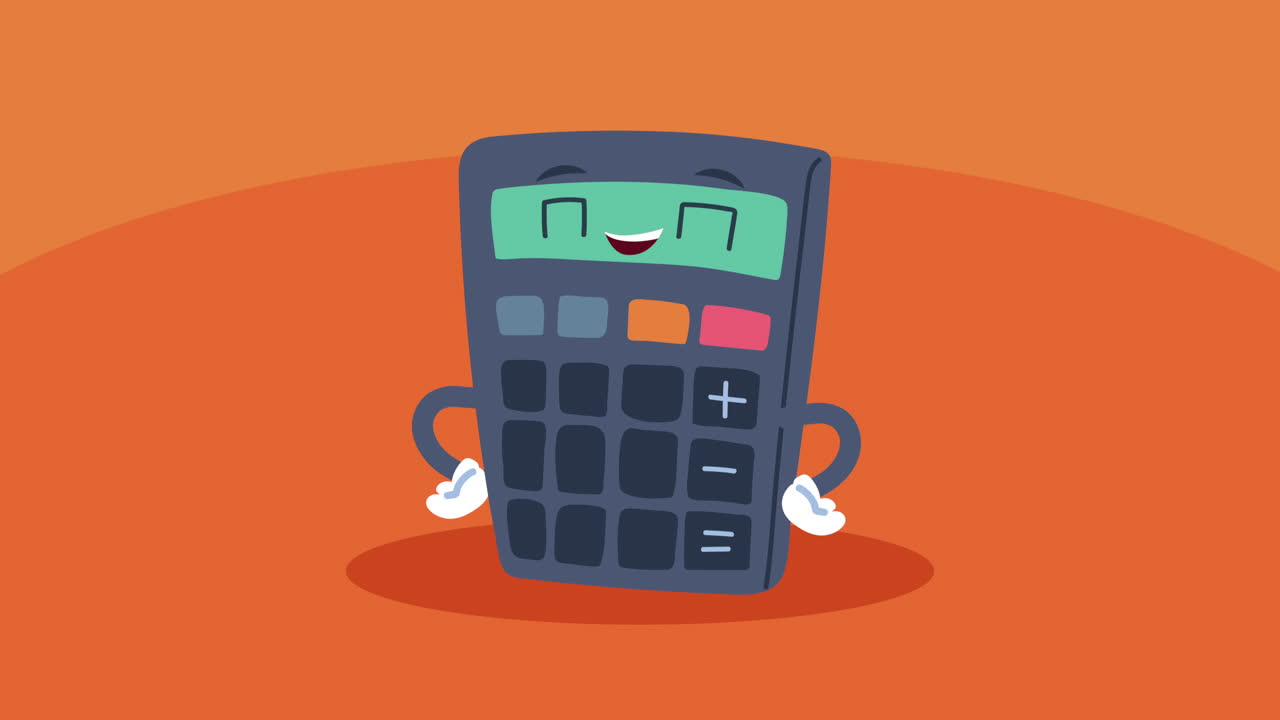 es una calculadora de dibujos animados.