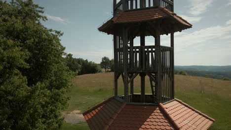 aerial panoramic drone shot of a hiker man