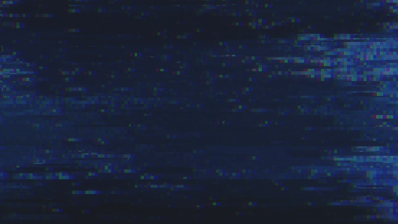 diseño único abstracto animación digital ruido de píxeles error de fallo daño de video