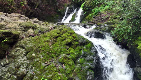 Waterfalls,-rushing-River,-Northern-California