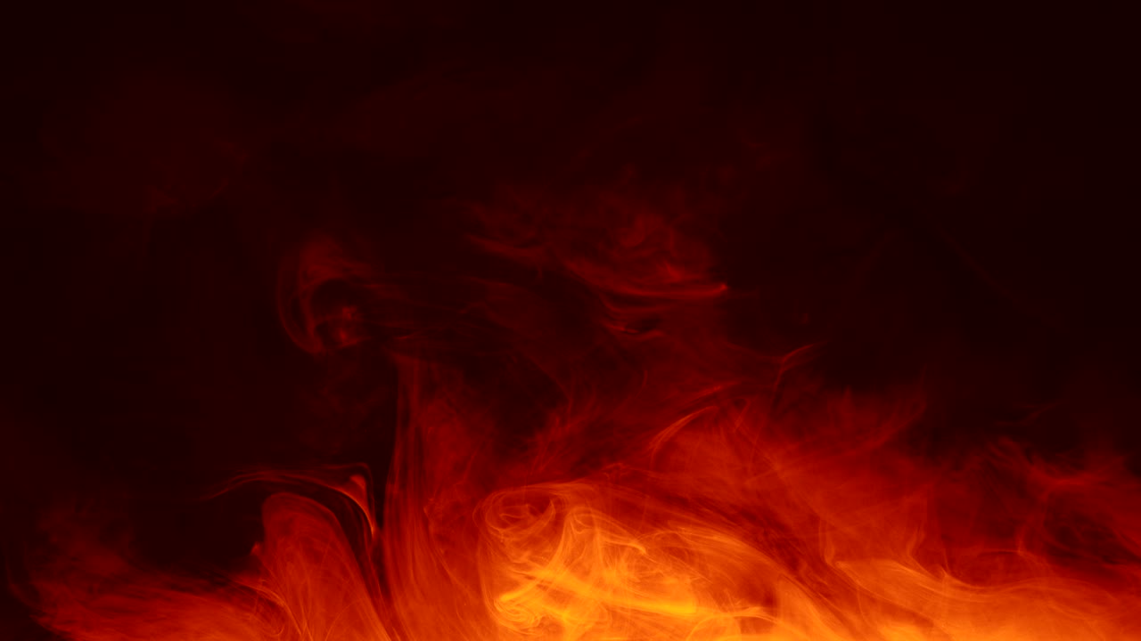 animazione del flusso di fumo rosso arancione movimento di fumo caldo