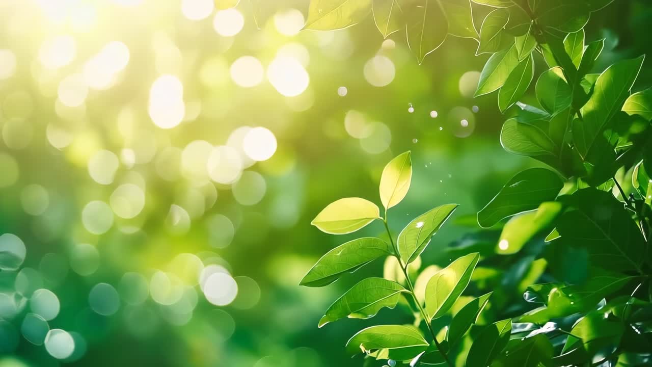 빛 에 초록색 잎 을 가진 식물 의 근접 사진