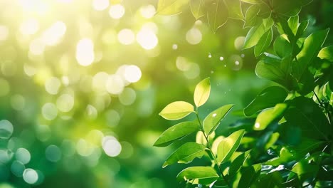 a close up of a plant with green leaves in the sunlight