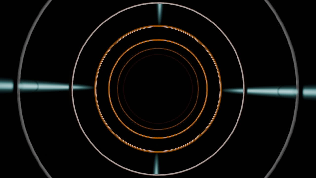 Abstract Tunnel of Concentric Circles