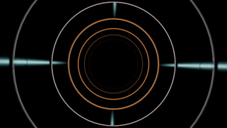 abstract tunnel of concentric circles