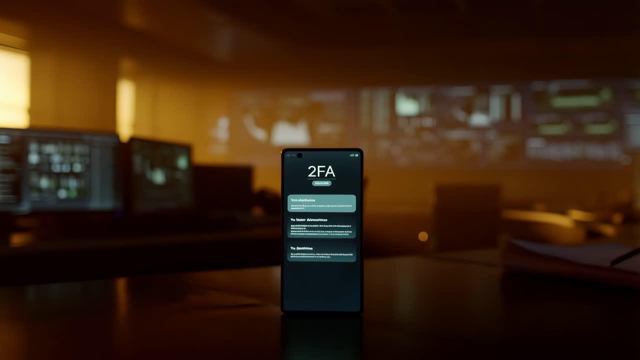 Image of a smartphone displaying two-factor authentication messages