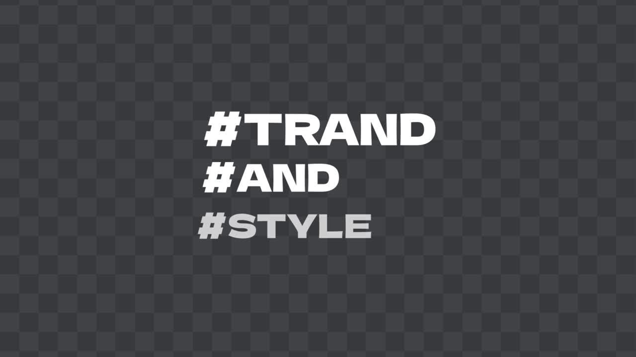Trend Modern Başlıklar 06 Adobe After Effects 2023 Çözünürlük 3840×2160 RGB sürümü dahil