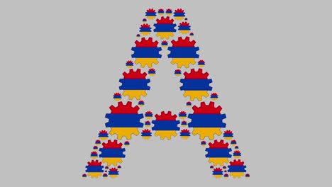 la letra armenia a