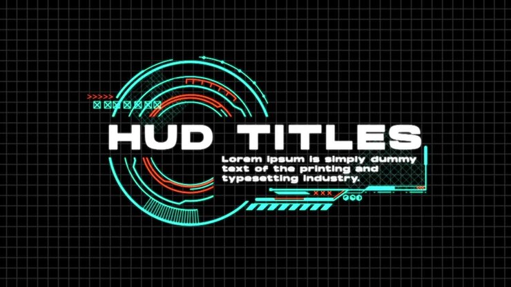 Motion Graphics y títulos de tecnología futurista