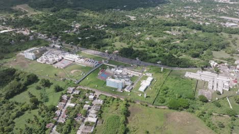 drone orbit large penitentiary facility for serious criminals in the caribbean