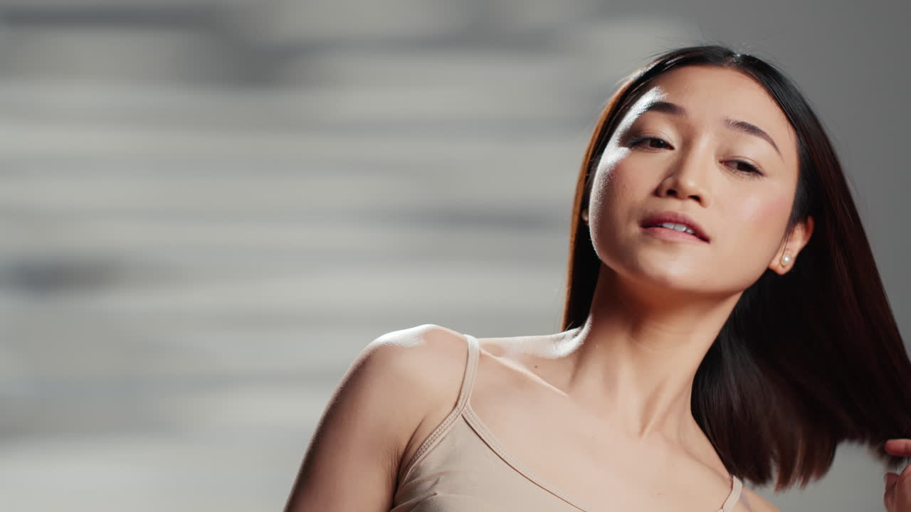 아름다운 아시아 여성의 초상화