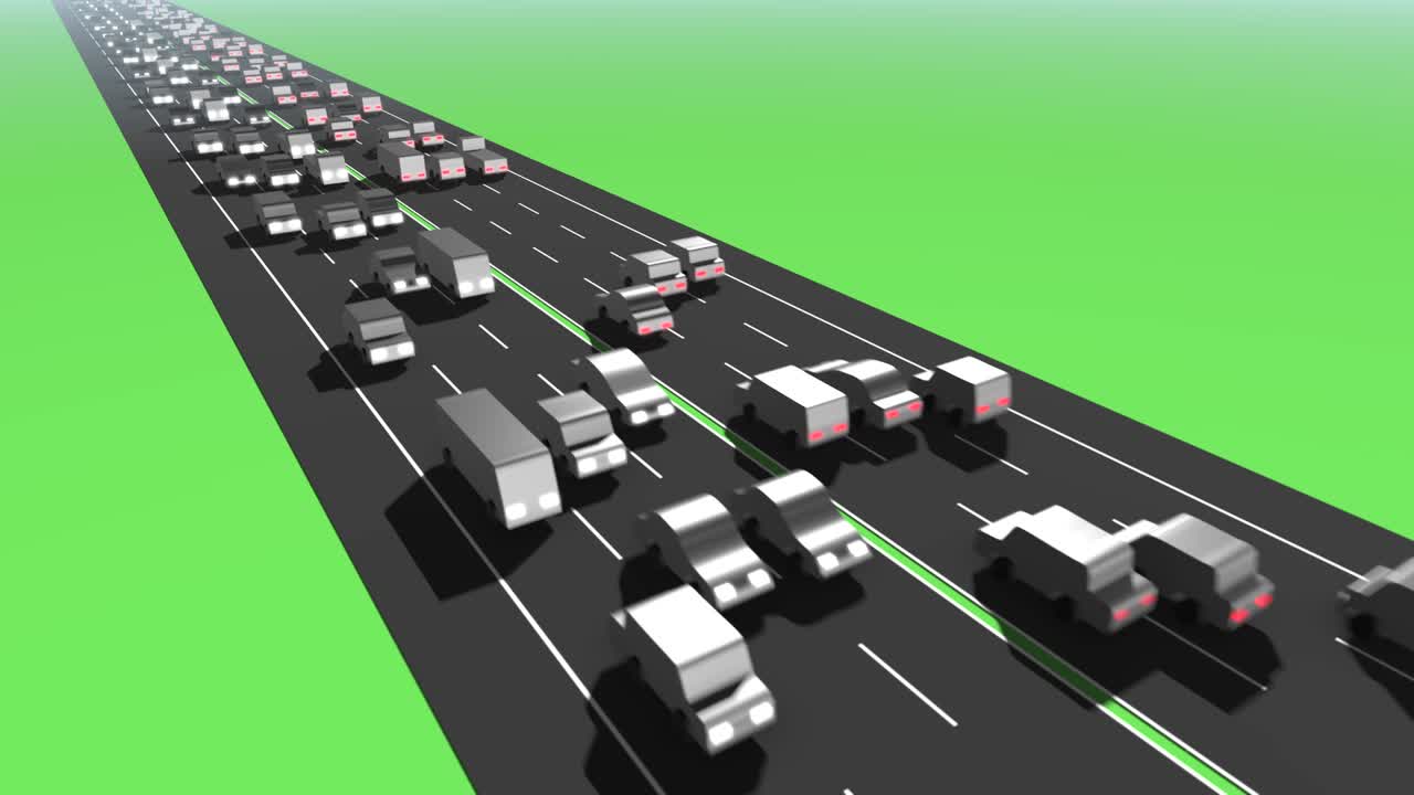 무거운 교통 루프