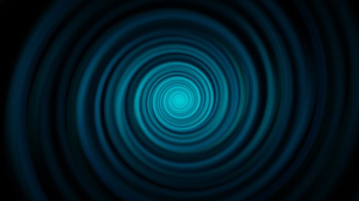Abstract blue swirling spiral background. 3d rendering