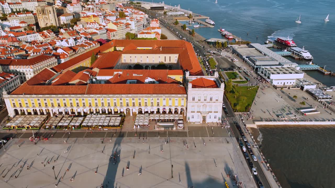 Aerial View of Praça do Comércio, Lisbon