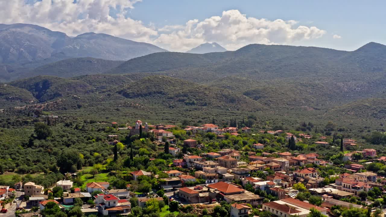 Peloponnese mountains olive tree landscape rural Greek agriculture