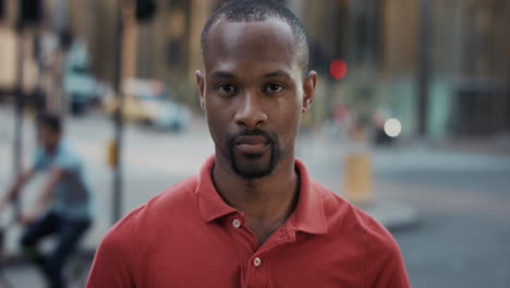 Slow-Motion-Portrait-of-african-american-man