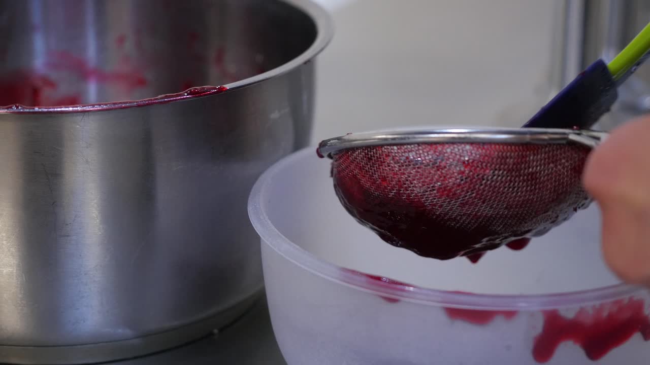 Straining Fruit Jam