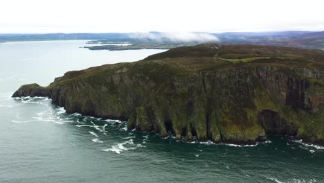 Irlanda-Costa-Oceánica-De-La-Península-De-Horn-Head---Vuelo-Aéreo