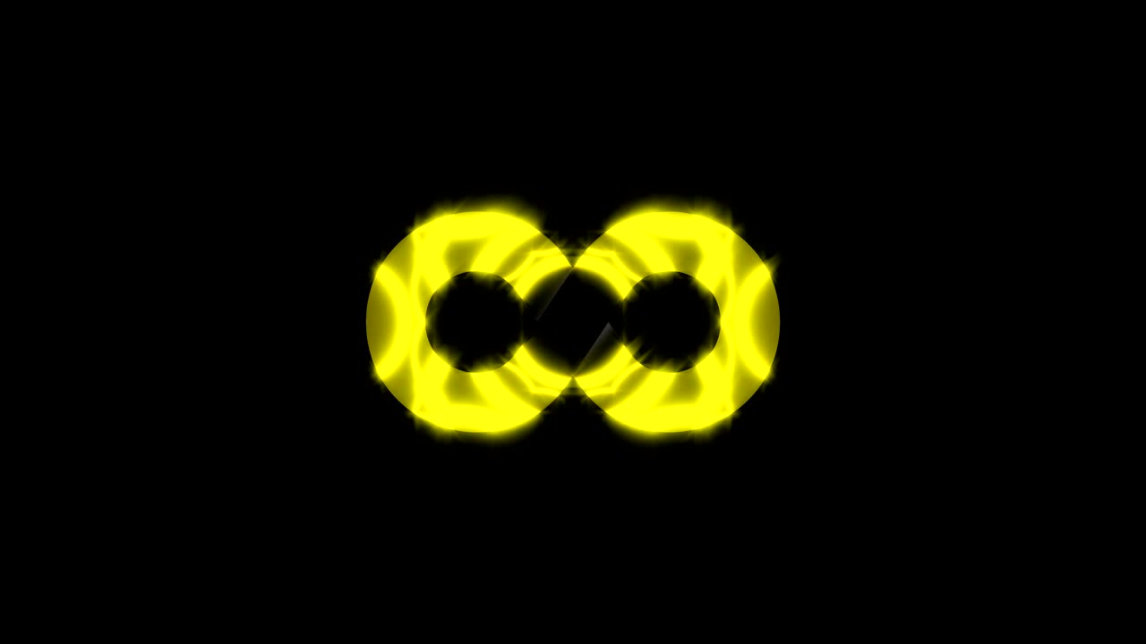 fondo abstracto con el signo infinito dorado