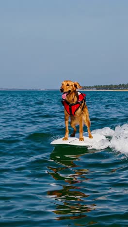 dog surfing