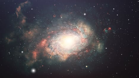 galaxias giratorias y estrellas dispersas en el universo