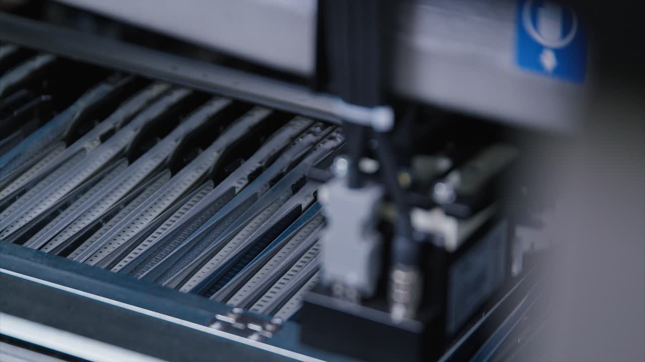 pcb automatic smd parts assembly line detail picking head