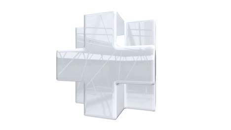 cubo de cuello blanco. diseño de logotipo de cruz 3d, círculos de cultivo, geometría sagrada.