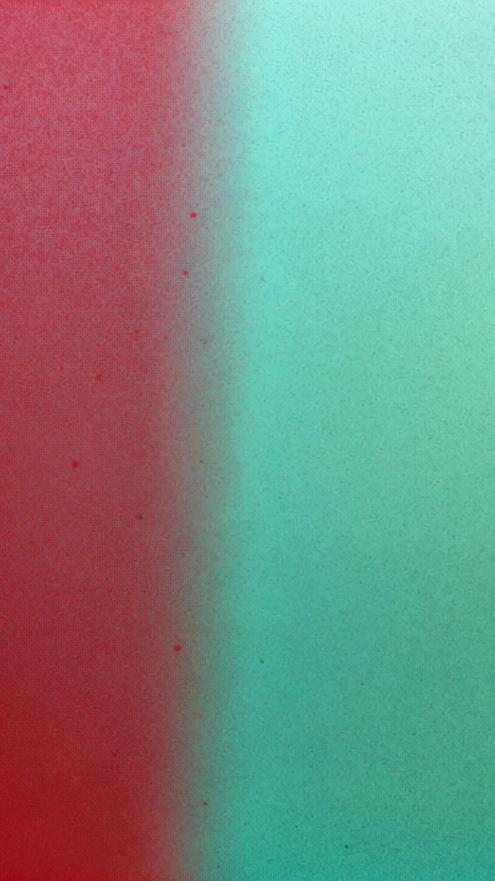 Vertical video: Displaying static vertical gradient, with warm red left and cool teal right