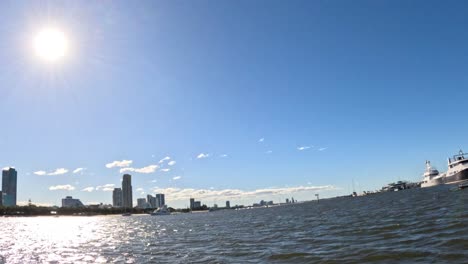 sunny day at gold coast yacht harbor