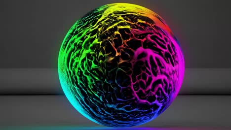 esfera resplandeciente abstracta