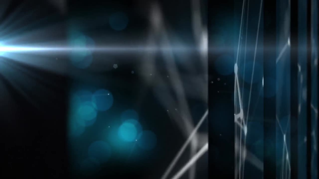 animación de formas en movimiento sobre fondo negro