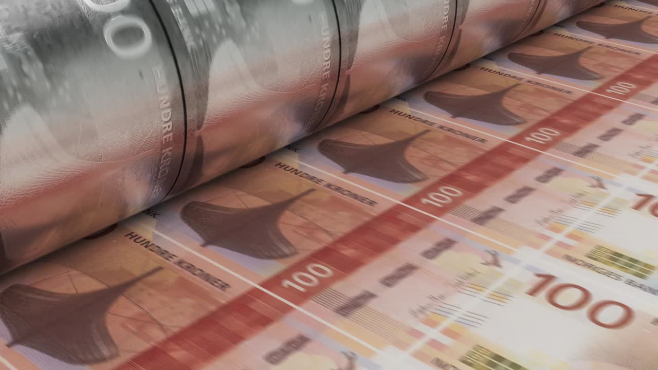 노르웨이 크로너 지폐 인쇄