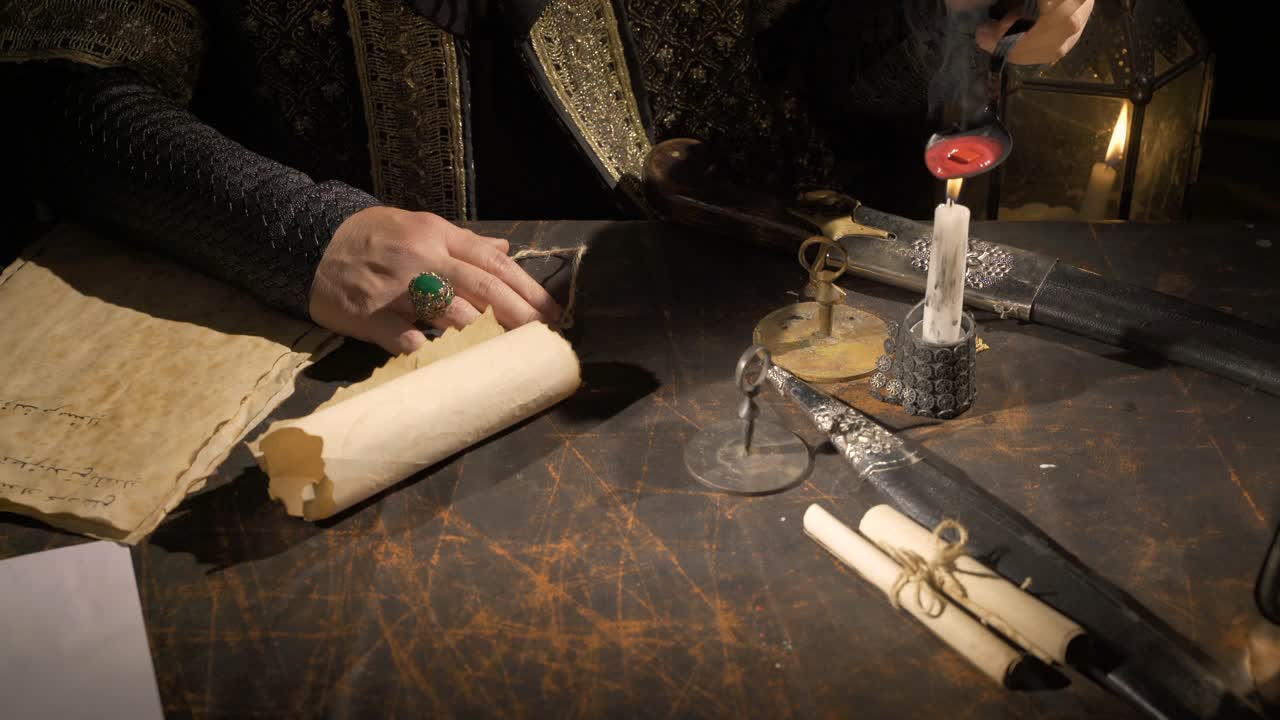 ⁇ 불 속에 녹는 봉인.