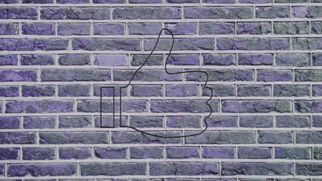 Thumbs-down-neon-sign-on-brick-wall-4k