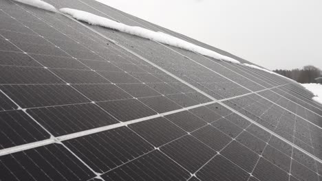 solar panels in winter. solar energy during winter
