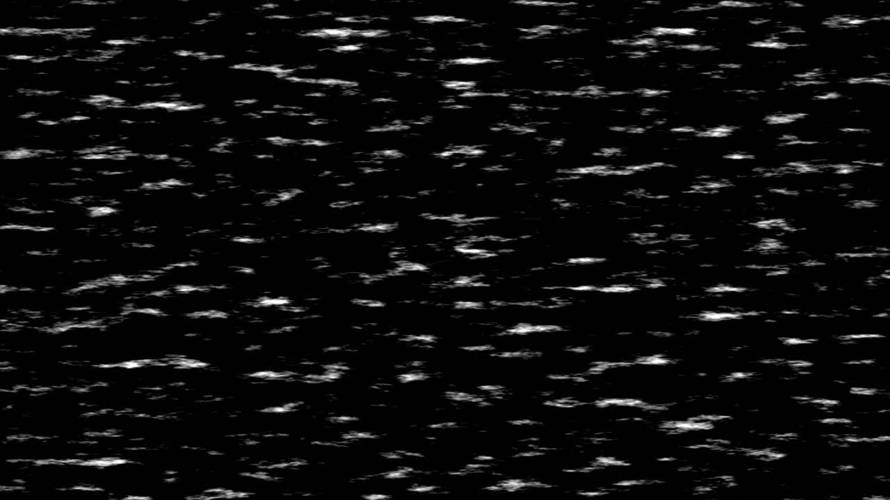Continuous Drift of Wispy, Foam-Textured Clouds on a Deep Black Background for Atmospheric Video Effects
