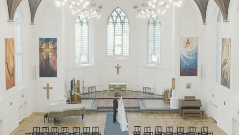 wedding ceremony in a church