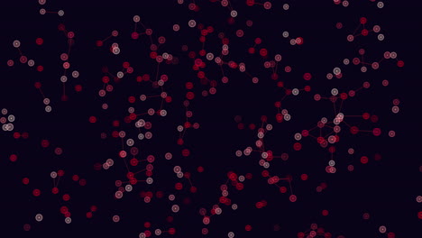 abstract red dot pattern on black background