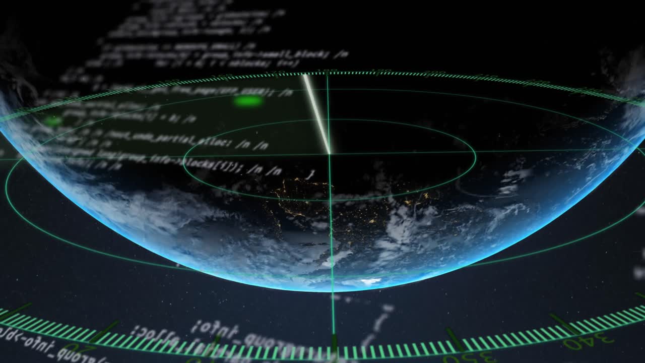 animación del procesamiento de datos por computadora en todo el mundo