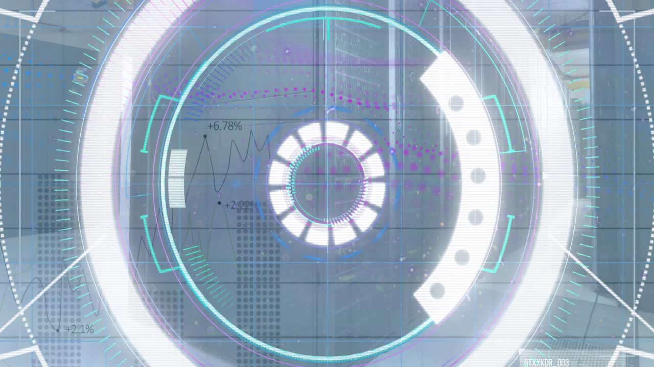 Animation of scope scanning and data processing