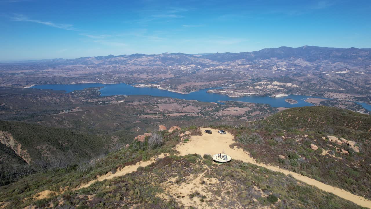 Adventure Awaits In The San Bernardino Mountains Of Southern California, USA. 4K Aerial Drone Revealing Mountain, Lake, Forest, Hiking Trails, And Campgrounds.