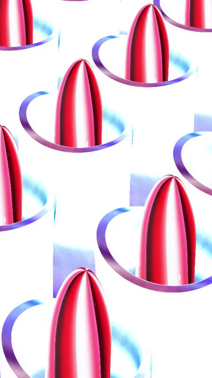 타원형으로 된 추상적인 기하학적 패턴