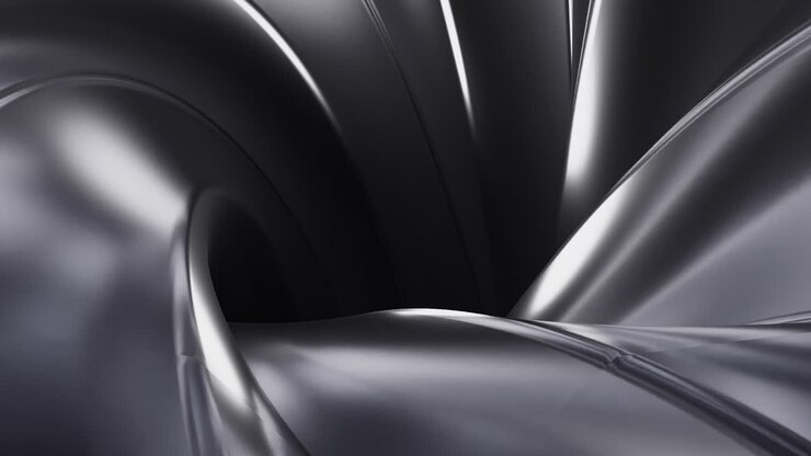 Abstract Dark Gray Metallic 3D Design