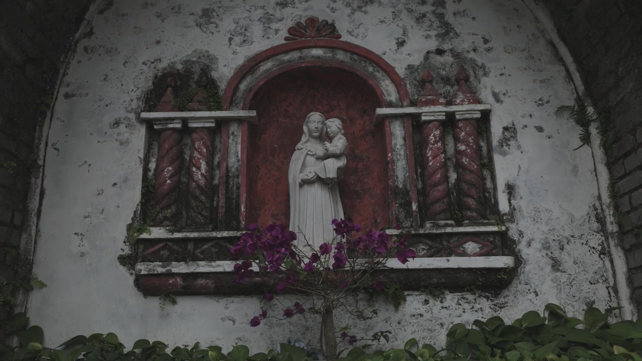 Maria e Gesù bambino all'ingresso di Forte Monte, Macao