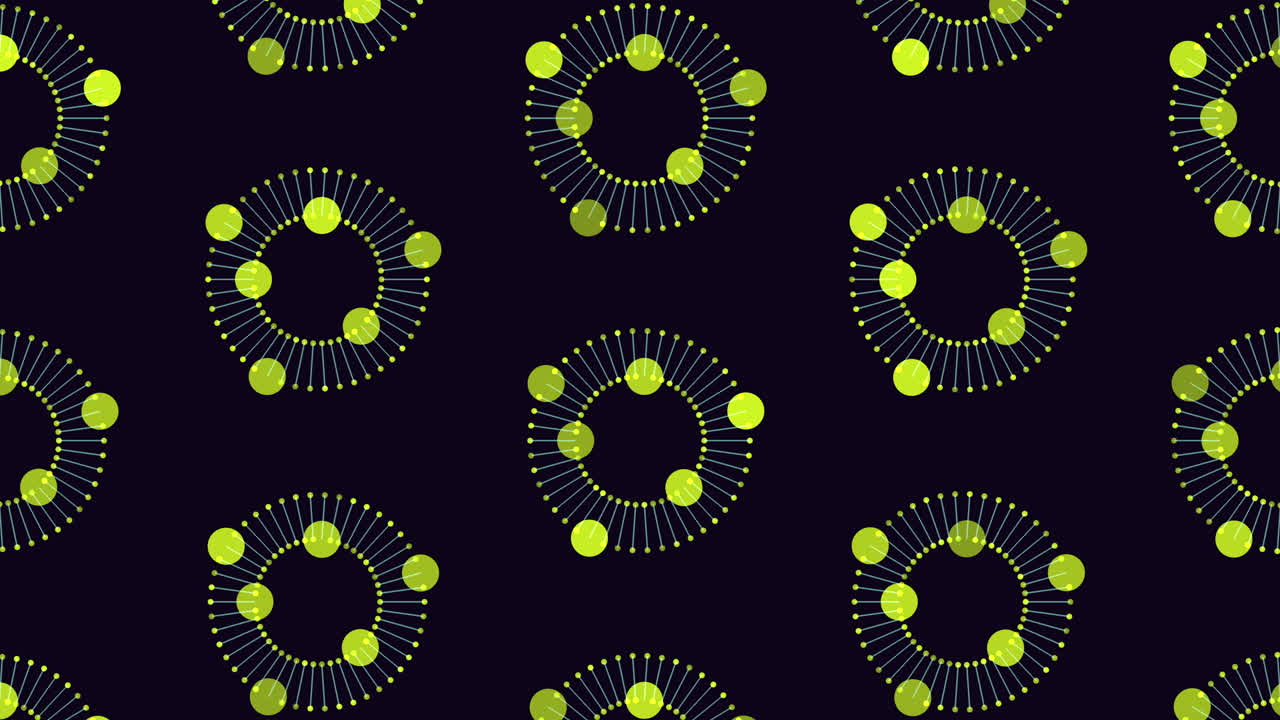 Mesmerizing blue circle pattern on black background