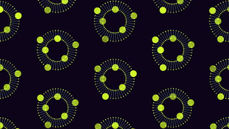 Mesmerizing-blue-circle-pattern-on-black-background